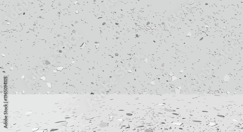 Sfondo minimalista con texture in terrazzo bianco e grigio ideale per la presentazione di prodotti in uno studio fotografico moderno ed elegante.