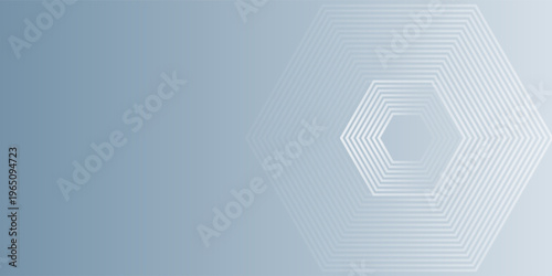 Abstract hexagon lines on gray background. Geometric stripe line modern art design for poster, brochure, cover, website, banner