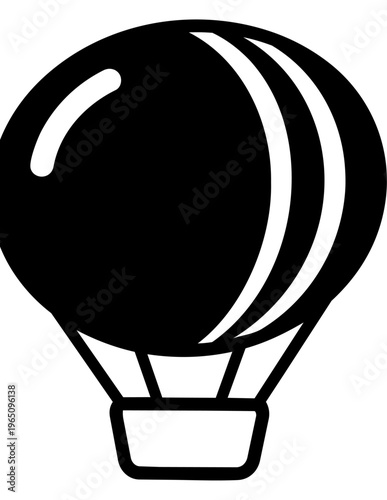 Hot air balloon transportation vehicle.