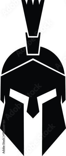 Geometric Spartan Helmet silhouette,vector,illustration,icon set,line art