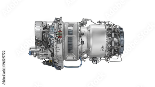 Modern Aerospace Powerplant Schematic Highlighting Complex Internal Architecture and Performance