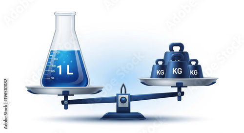 laboratory flask with liquid