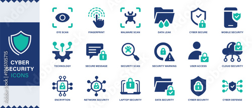 Cyber security icons collection.cyber attack,spam, secure, security, antivirus, password security Data protection and internet security sign dig set.