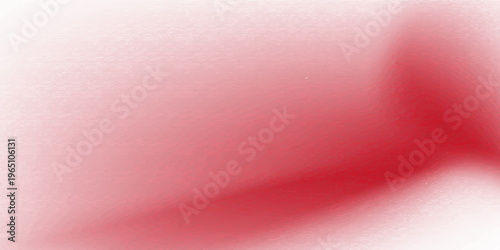 An abstract white background with grainy texture (noise) and ruby ​​gradient creates a calm, somber and minimalist atmosphere.