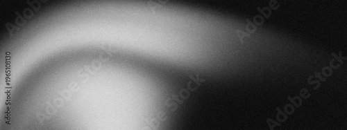 Panoramic Abstract Grainy Gradient Background with Cinematic Light Leak and Black and White Noise Texture