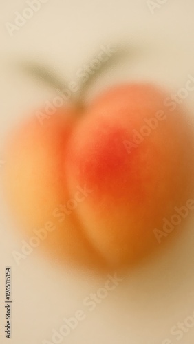 Blurred peach fruit art mobile wallpaper