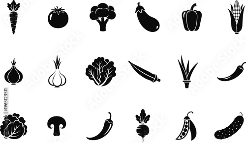 Collection of various vegetables and fruits