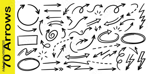 Hand drawn back to school doodle set featuring vintage sketch elements like ribbons and arrows in a calligraphic vector frame design