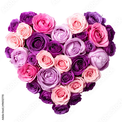 可愛いハート、バラのブーケ（花、贈り物、お祝い）