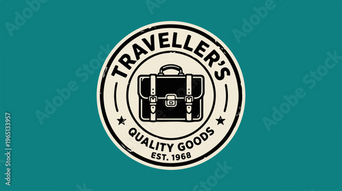 Vintage Travellers Goods Logo - Quality Travel Accessories.