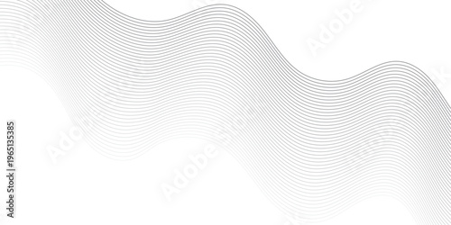 Vector abstract gradient wave Futuristic gray white abstract background. geometric flowing web smoke sound music digital blend curve line texture backgound.