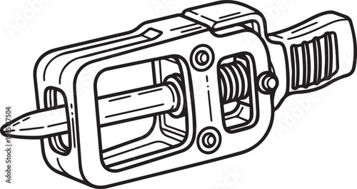 A drawing of a staple gun