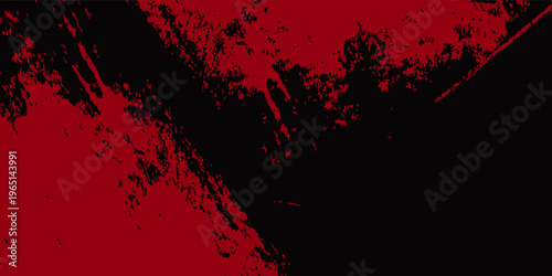 Dark Grunge black and red abstract grunge background with halftone style. retro digital sports
