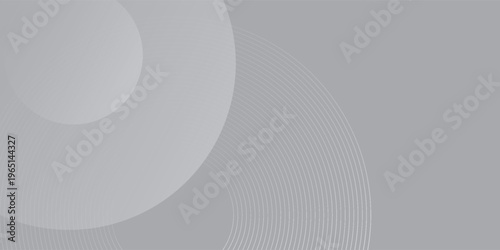 Abstract white background with grey circle lines. Digital future technology concept wallpaper wave