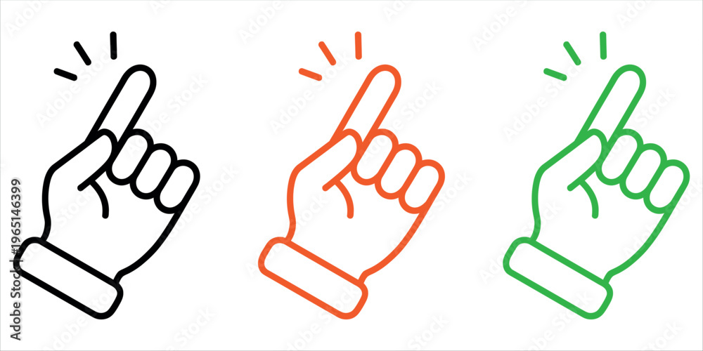 Obraz premium Illustration of three hand symbols showing approval, rejection, and energy, ideal for business, marketing, and decision-making visuals in presentations and digital content.