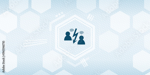 Cyber bullying and social media verbal harassment communication vector icon illustration