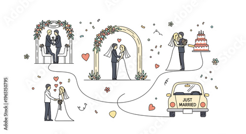 Wedding Day Celebration: Love, Ceremony, Reception, and Departure
