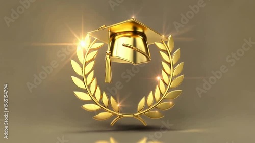 golden laurel wreath with candle