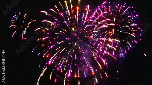 fireworks in the night sky