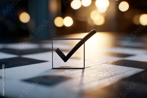 Checkmark icon on strategy roadmap board