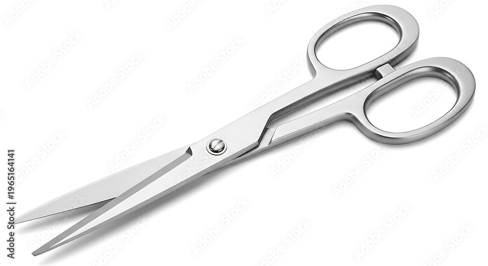 Fototapeta premium Scissors isolated on white background metal sharp cutting tool
