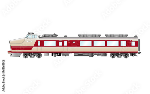 東海道本線特急こだまのベクターイラスト