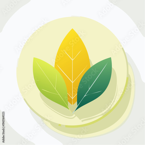 Nature Leaf Icon Symbol representing Growth, Sustainability, and Ecology