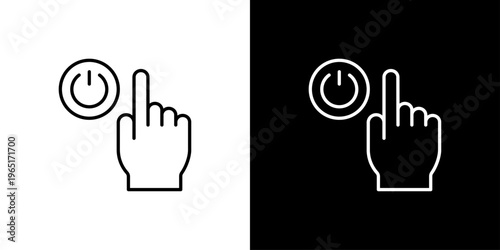 Button Icon Sheet Black And White