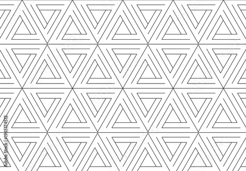 Geometric triangle vector seamless pattern for background and wallpaper 