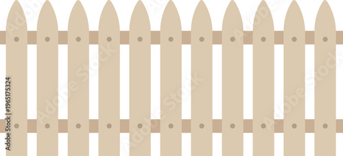 Simple Picket Fence Illustration