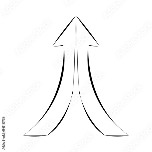 Wegrichtung mit Pfeilen angezeigt