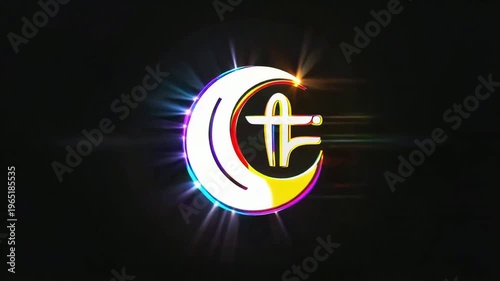 euro symbol on black background