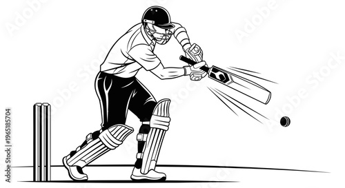 vector illustration of hockey players