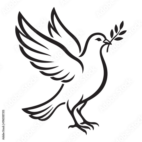 holy dove pigeon bird icon symbol