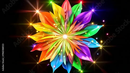 abstract fractal flower