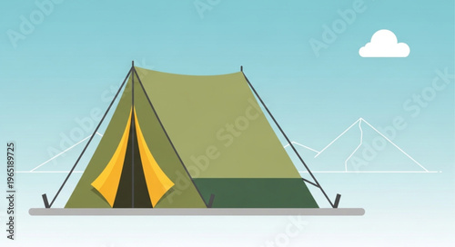 camping in the mountains