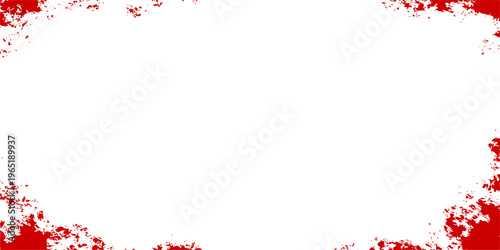 Abstract red textured border frame, adding a touch of elegance and artistic flair to any visual project or design element. 