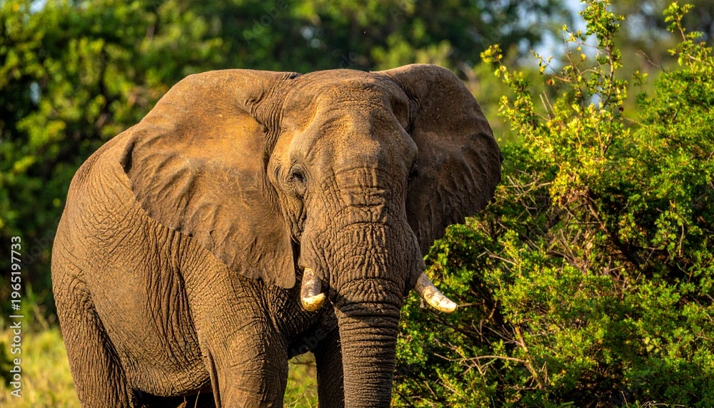 Fototapeta premium African elephant in natural habitat