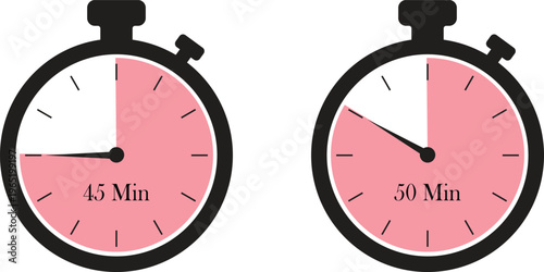 Remaining time icon set, countdown symbol collection, stopwatch and clock group for deadline, timer, alarm, reminder, schedule, waiting concept, business, and productivity design.