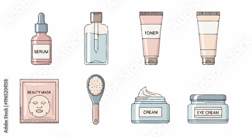 A collection of beauty and skincare products.