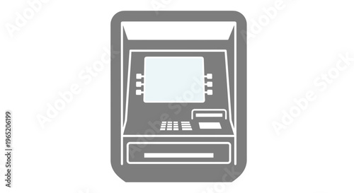 Bank ATM Machine Terminal.