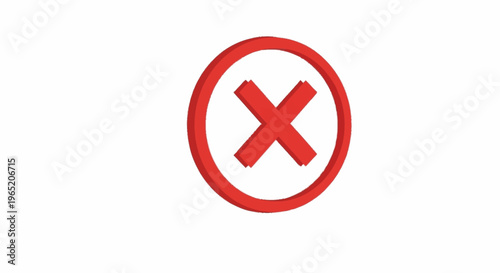Red circle with a cross symbol.