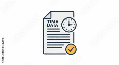 Ecommerce Time Data Management Icon