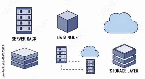 Cloud computing infrastructure data storage.