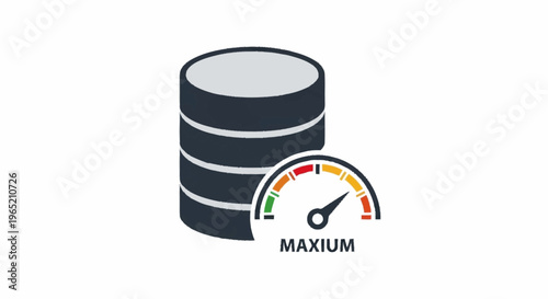 Server storage capacity gauge maximum.