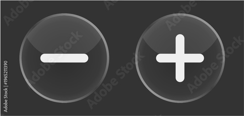 plus minus button ui