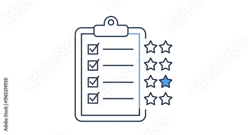 Checklist and Star Rating: Quality Assessment and Customer Feedback Concept