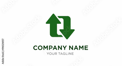 Free Download Green company logo template design. - GFXLoad