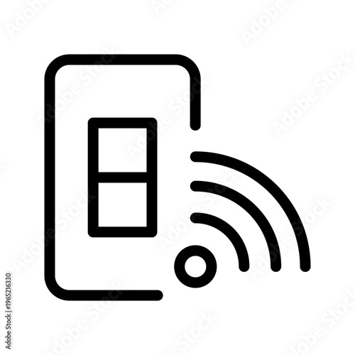 Fast mobile hotspot icon modern wireless internet sharing, connectivity and portable network access visual