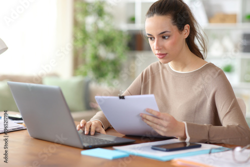 Free Download Freelance worker working online in a house interior - GFXLoad